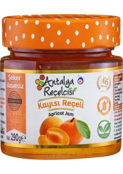 Kayısı Reçeli 290G Rafine Şeker Ilavesiz