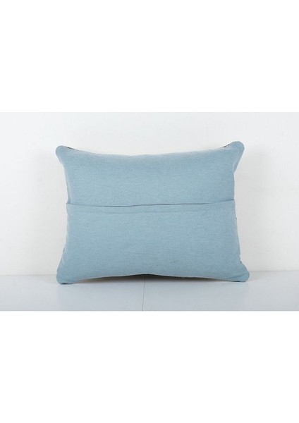 Kahverengi Renkli Geometrik El Dokuma Kilim Kırlent Kılıf 45 x 60 cm fırsatları