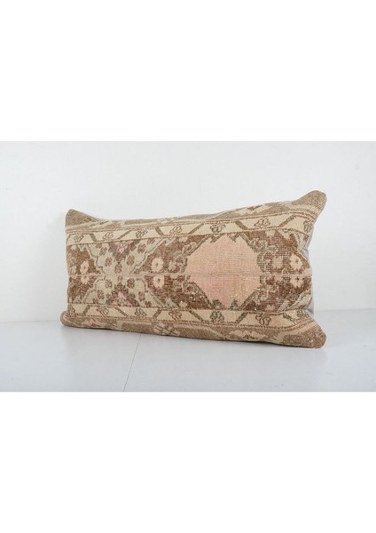 Kahverengi Renkli Geometrik El Dokuma Kilim Kırlent Kılıf 45 x 90 cm modelleri