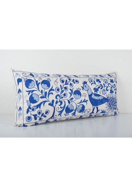 Çiçek Desenli Etnik Suzani Kırlent Kılıfı, El Dokuma Kırlent Kılıf (Içliksizdir) 45 x 95 cm fiyatları