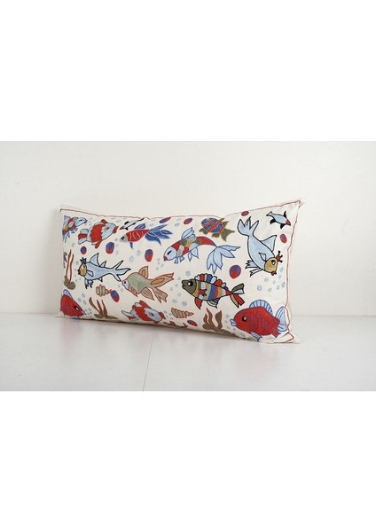 Hayvan Desenli Vintage Etnik Suzani Kırlent Kılıfı, El Dokuma Kırlent Kılıf (Içliksizdir) modelleri