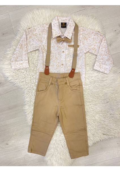 Erkek Çocuk Takım Salopet Gömlekli Papyonlu Düğün Özel Gün modelleri