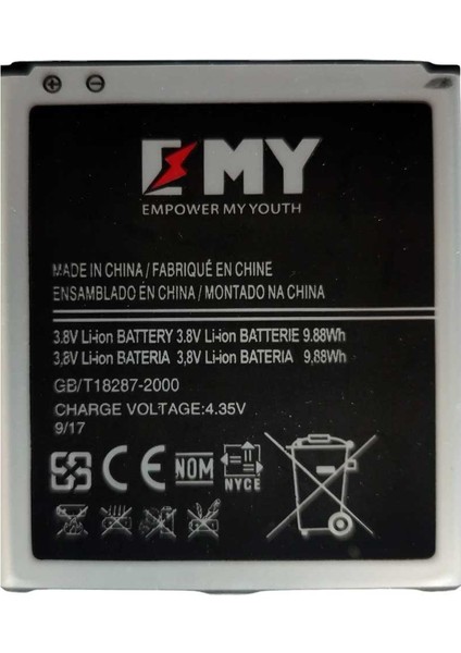 Samsung Galaxy Grand 2 Duos G7106 Uyumlu Batarya
