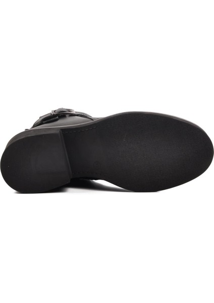 9874 Siyah Içi Kürklü Deri Kadın Bot indirimleri