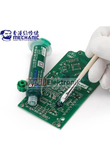Mechanic Uv Anakart Pcb Bord Lehimleme Yalıtım Boyası 10CC Yeşil -