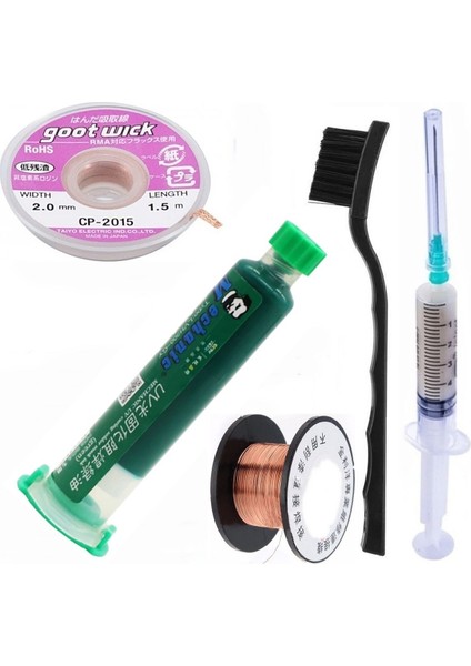 Mechanic Uv Jel Yol Kaplama Maskesi ve Yardımcı Beşli Elektronik Kart Tamir Malzemeleri 2 0mm - *