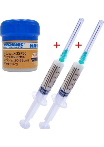 Solder Krem Lehim Mechanic Sıvı Lehim 42 gr ve Ikili Flux Lehim Toplama - *