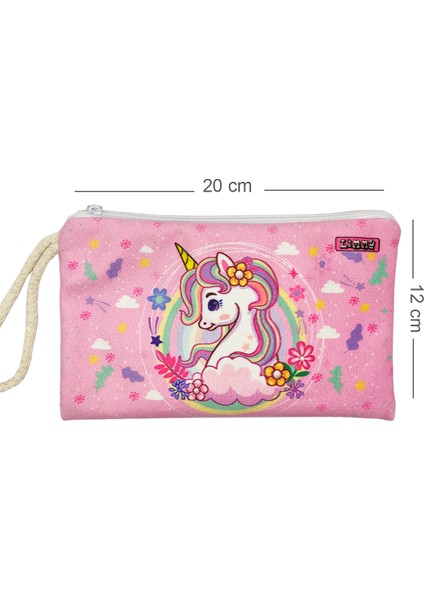 Unicorn Bahar Desenli Kalem Kutusu Yıkanabilir Bez Kalemlik indirimleri