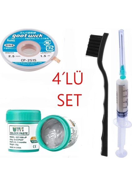 Krem Lehim Best Solder Paste 183°C SN63 - PB37 50G Flux Lehim Toplama CP-2515 Lehim Emme Teli 2 5 Mm - *