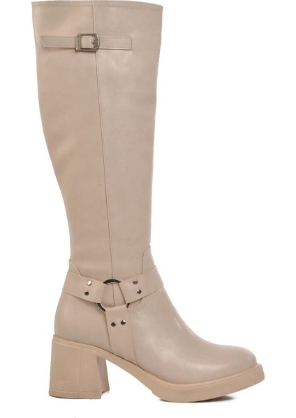 PC-54119 Krem Kadın Çizme fiyatları