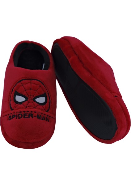 SPIDERMAN - Spiderman Şekilli Kırmızı Erkek Ev Terliği