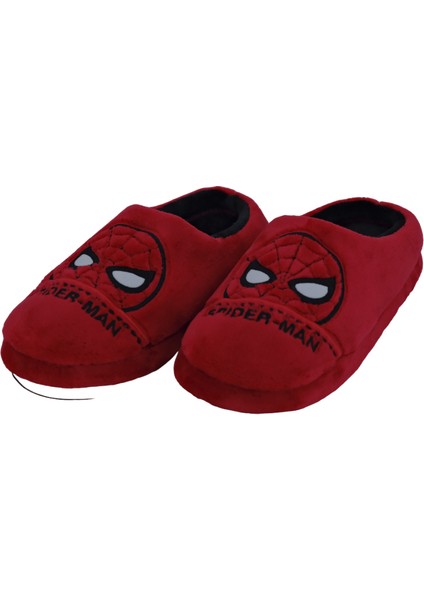 SPIDERMAN - Spiderman Şekilli Kırmızı Erkek Ev Terliği