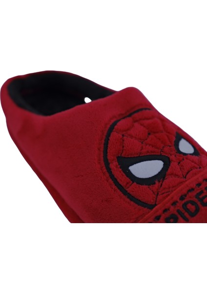 SPIDERMAN - Spiderman Şekilli Kırmızı Erkek Ev Terliği