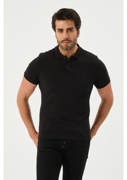 Polo Yaka Kısa Kollu Pike Erkek T-Shirt - BU02