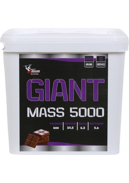 Zeus Nutrıtıon Massgainer 5000 Gr-Çikolata-Aroma