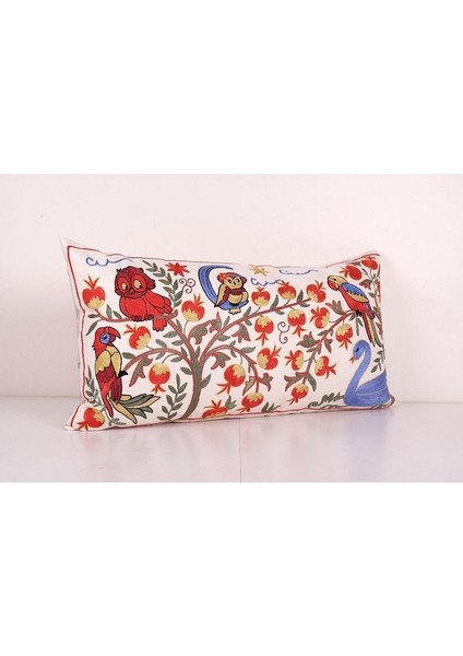 Hayvan Desenli Vintage Etnik Suzani Kırlent Kılıfı El Dokuma Kırlent Kılıf fiyatları