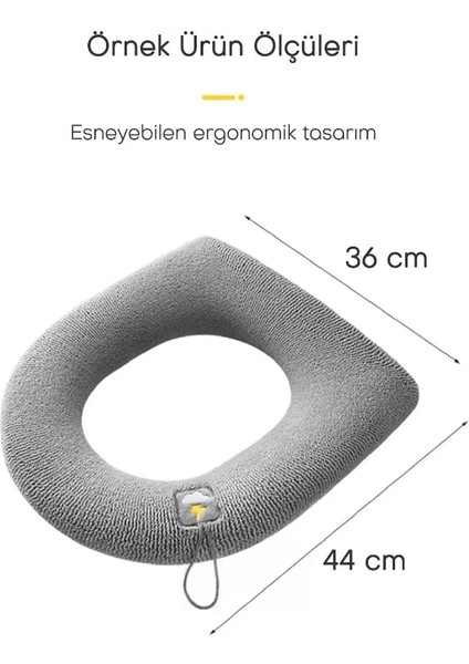 Örgü Yumuşak Dokulu Klozet Kapağı Kılıfı Yıkanılabilir