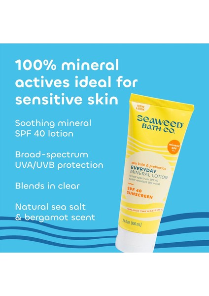 Seaweed Bath Co. Spf40 Everyday Mineral Güneş Kremi 100ml