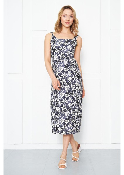 Kadın Askılı Kare Yaka Elbise - BGE04 fiyatları