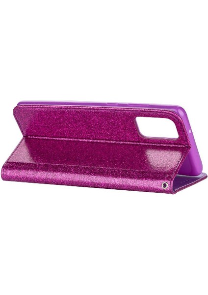 Samsung Galaxy Için Fermuarlı Cebi Durumda A52S 5g Glitter Cüzdan Kılıf Kart Pu (Yurt Dışından)
