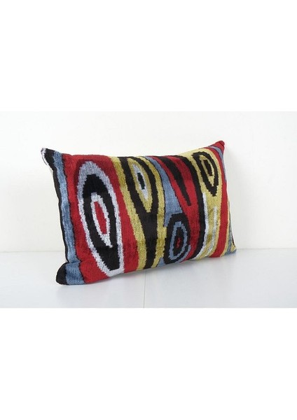Geometric Desenli Renkli Kadife Ikat Yastık Kılıfı fiyatları