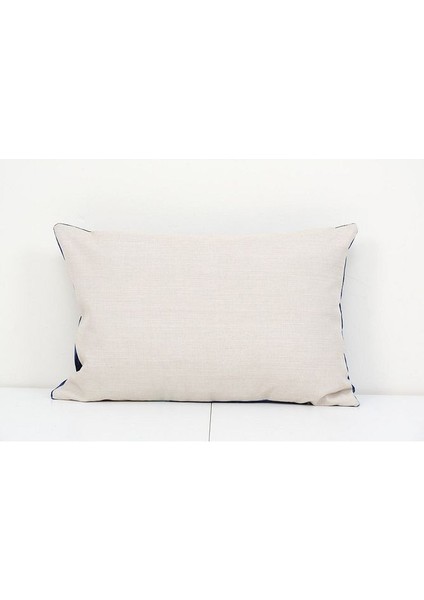 Mavi Renkli Insan Motifli Kadife Ikat Yastık Kılıfı fırsatları