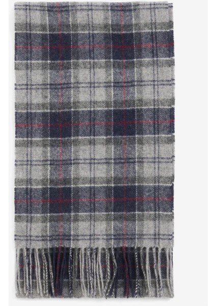 Unisex Tartan Yün Atkı (%100 Lambswool) TN27 Blue Granite