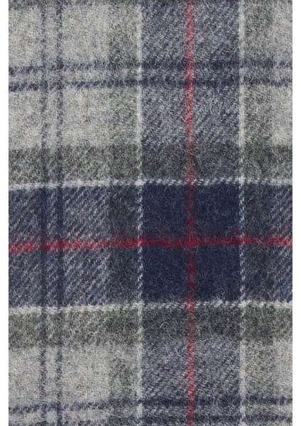 Unisex Tartan Yün Atkı (%100 Lambswool) TN27 Blue Granite