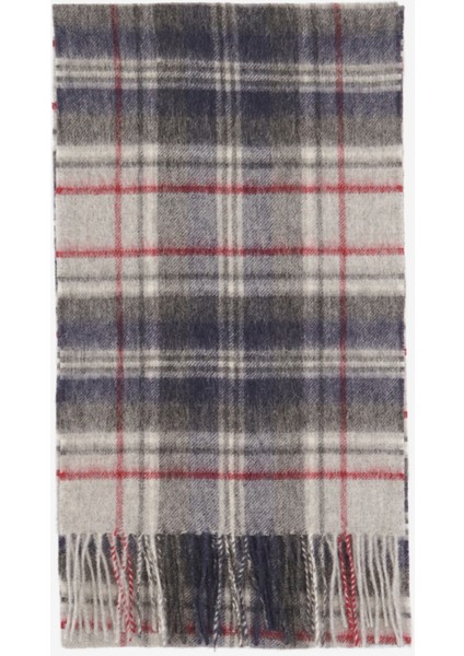 New Check Tartan Atkı TN27 Blue Granite