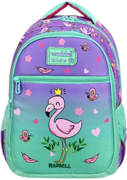 Smile Flamingo Okul Çantası + Beslenme + Suluk - Ilkokul Çantası Kız Çocuk Okul Çantası
