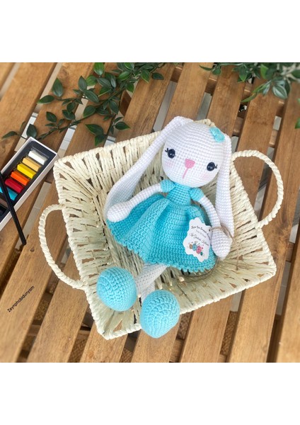 Amigurumi Uzunkulak Mavi Tavşan