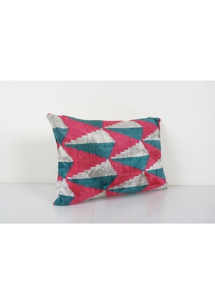 Geometric Desenli Renkli Kadife Ikat Yastık Kılıfı fiyatları