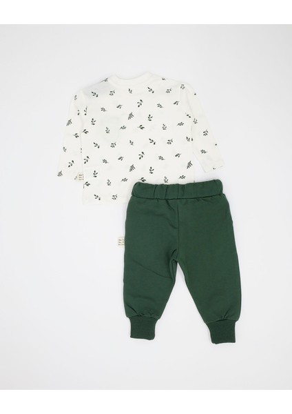 Bebek Doğal Baskılı 2 Parçalı Eşofman modelleri