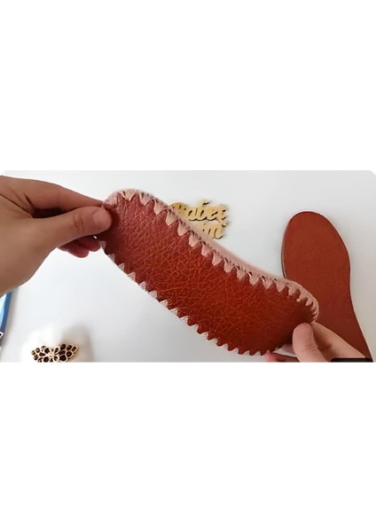 Çocuk Boy Patik Tabanı, Suni Deri, Renkli, 10'lu Paket modelleri