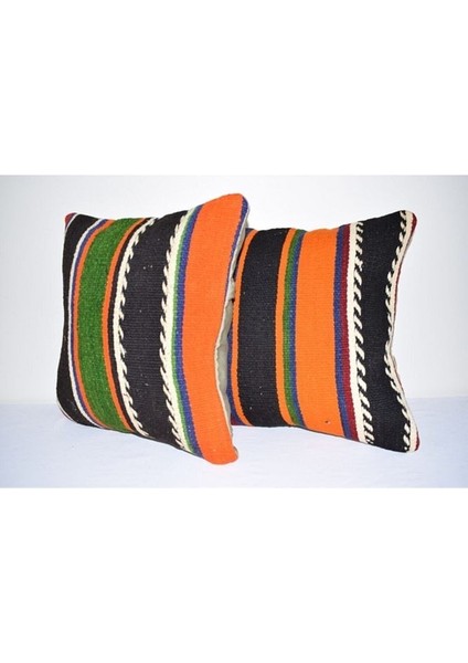 El Dokuma Çizgili Set Kilim Kırlent Kılıf modelleri