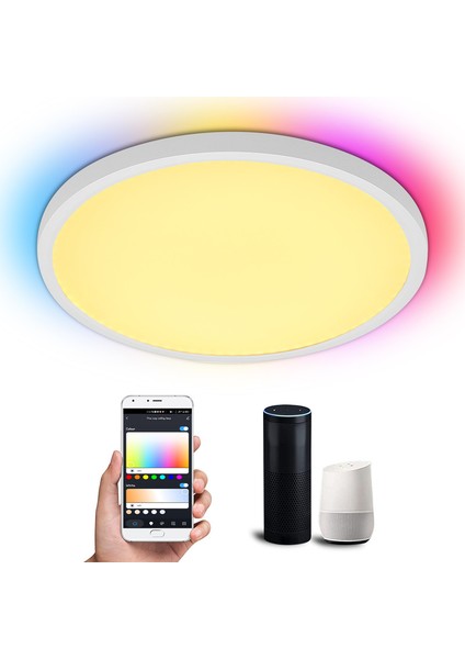 AC110-277V 24W 12 Inç Rgb+Cct Led'ler Tavan (Yurt Dışından)