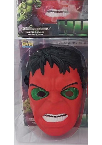 Kırmızı Hulk Maske Figür