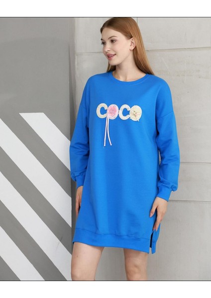 Uğur Butik Destina Coco Yazılı Tunik