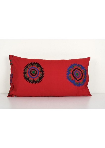 Desenli Vintage Etnik Suzani Kırlent Kılıfı El Dokuma Kırlent Kılıf