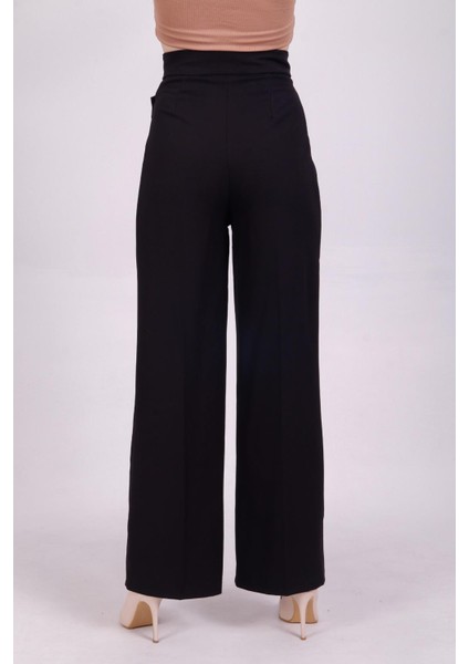 Kadın Standart Fit Bol Paça Pantolon - BGP28 fırsatları