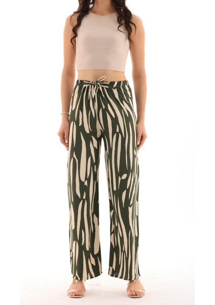 Kadın Beli Lastikli Rahat Kesim Palazzo Pantolon - BGP39 fiyatları