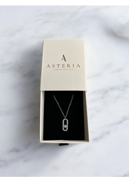 Asteria Jewelry Mess Model Gümüş Kolye