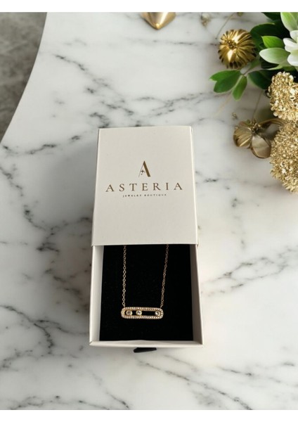 Asteria Jewelry Yatay Mess Kolye