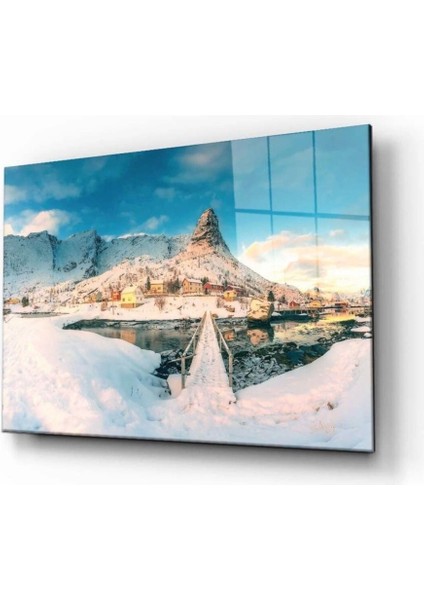 Teknoo- Doğa Manzara Cam Tablo 4mm Dayanıklı Temperli Cam