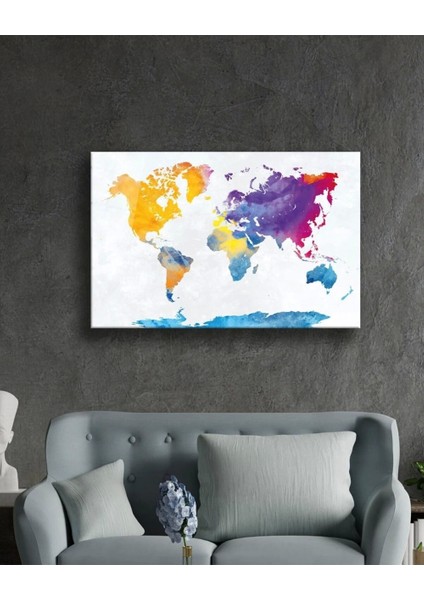 Teknoo- Dünya Haritası 51 Cam Tablo fiyatları
