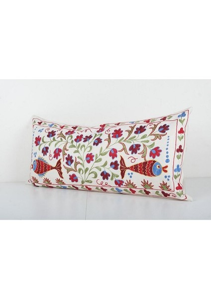 Hayvan Desenli Etnik Suzani Kırlent Kılıfı El Dokuma Kırlent Kılıf 45 x 95 cm modelleri