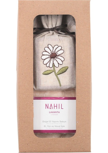 Papatya Nakışlı Sabun Set