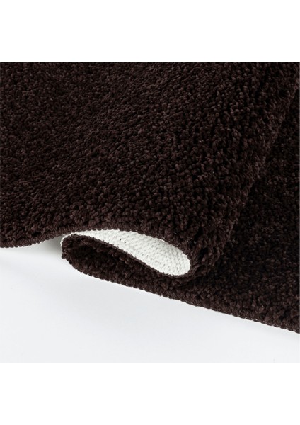 Kahverengi Shaggy Kaymaz Taban Yumuşak Yıkanabilir Yolluk Halı modelleri