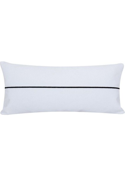 Türk Çizgili Bel Yastığı Minimalist Tasarım Ev Dekoru Yastık Kılıfı 28 x 60 cm