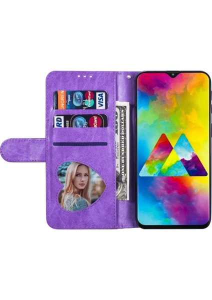 Samsung Galaxy A30 Için Fermuarlı Cebi DURUMDA/A20 Glitter Cüzdan Kılıf Kart Pu (Yurt Dışından) modelleri